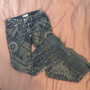 Free People patterned jeans